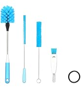 4-in-1 Bottle Brush, 15 in Water Bottle Brush &amp; Straw Cleaner Brush,Lid Brushe,Bottle Cleaning Br...