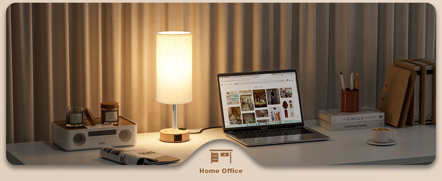 Touch Bedside Table Lamp with Memory