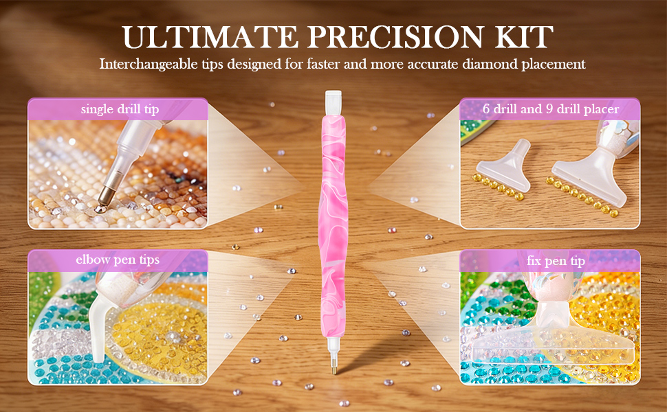 diamond art accessories pens, multi-placer tool, diamond painting, diamond art stylus