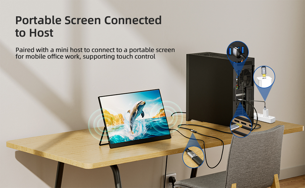Connecting DP to USB-C for External Portable Monitors