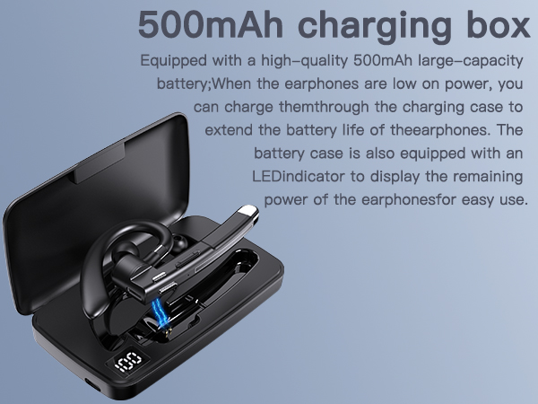 The charging box comes with a large-capacity battery and has an ultra-long standby time.