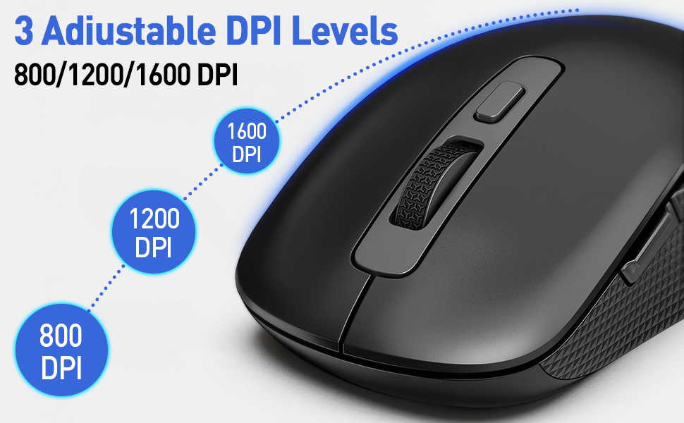 3 Adiustable DPI Levels