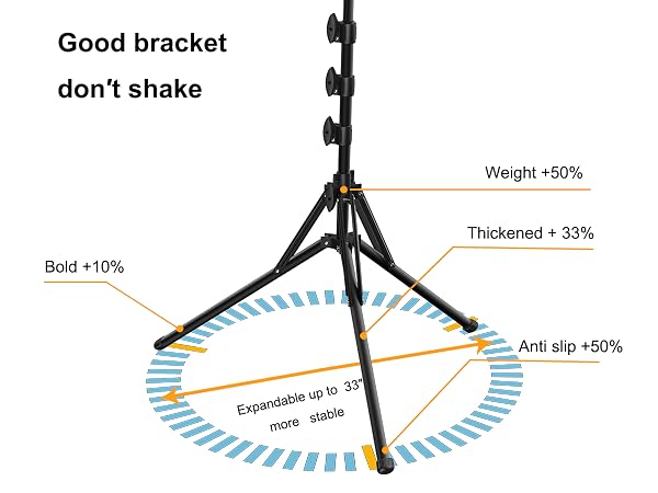 18 in ring light with stand