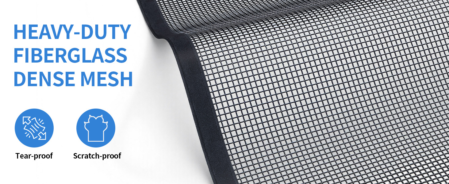 garage door screen with magnetic closure