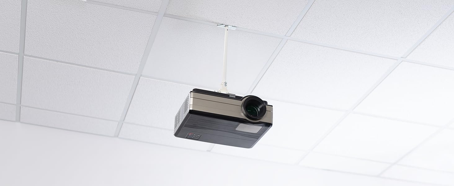 Drop Ceiling Projector Mount with Scissor Clamp Metal Grid Clamp Projector Mount