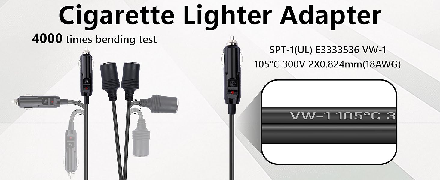 Double Cigarette Lighter Adapter