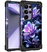 Miqala for Galaxy S24 Ultra 5G Case,Glow in The Dark Three Layer Heavy Duty Shockproof Protection...