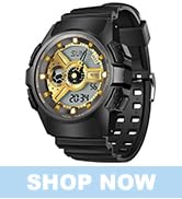 Beeasy Men Digital Sports Watch,Waterproof Watch with Stopwatch Countdown Timer Alarm Function Du...