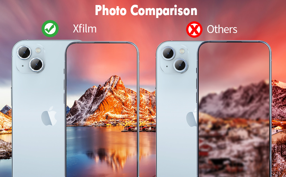 iphone 14 plus camera lens protector clear glass
