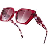 FEISEDY Trendy Polarized Sunglasses, Oversized Irregular TR Frame for Women Men, Retro Shades UV4...