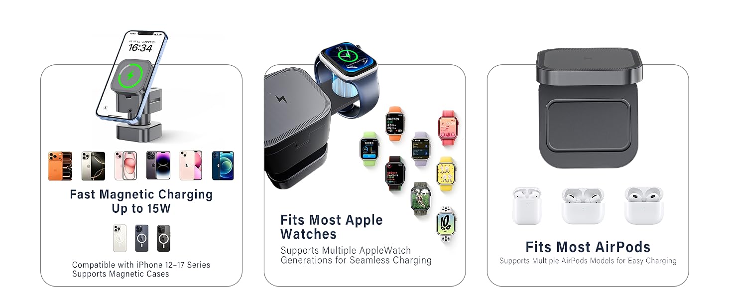 4 in 1 Magsafe Wireless Charging Station