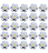 Hyuduo 1W 5V LED Chip Bulb, Light Beads 200lm Brightness High Bead Light Source Chip with Aluminu...