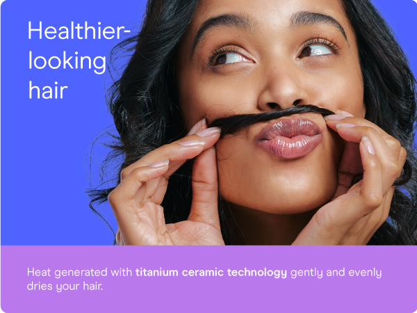 Conair small, mini, and compact hair dryer for travel. Handle folds for easy storage.