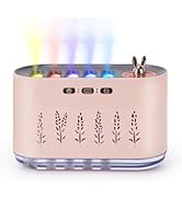 Humidifier for Bedroom, 700ML RGB Color Changing Music Sync Air Humidifiers, 5 Nozzle Spray Desig...