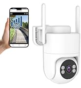 6MP TUYA Security Camera Outdoor, 2.4G/5G WiFi Cameras for Home Security 24/7 Recording, Pan-Tilt...