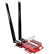 GLOTRENDS WiFi 6E PCIe Card for Desktop PC, Intel AX210 Chip, 802.11ax, Bluetooth 5.3, Tri-Bands,...