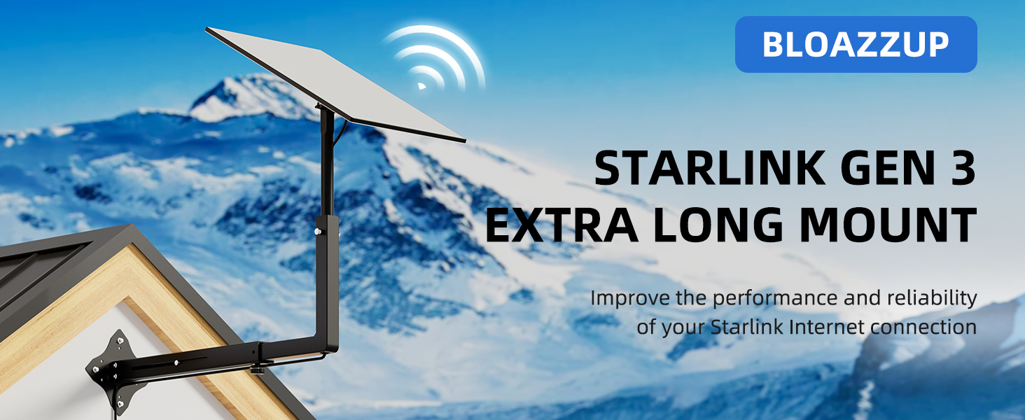 Bloazzup Extra Long Starlink Mount
