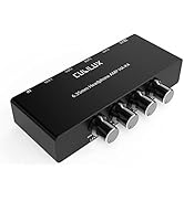 Cubilux 4-Channel 6.35 Headphone Amplifier Aluminum Audio Amp,Ultra-Low Noise Mini Earphone Split...
