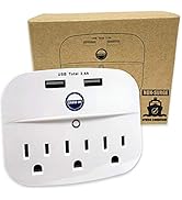 Cruise Approved Power Strip - Non Surge Protector for Cruise Ship with 2 USB Outlets - Cruise Shi...
