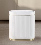SYNCVIBE Bathroom Trash Can with Automatic Lid 2 Gallon Motion Sensor Trash Can, 7.5 Liter Smart ...