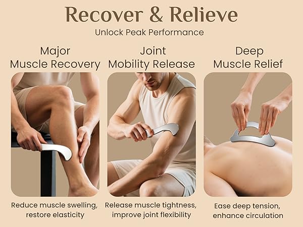 Rena Chris Stainless Steel Body Gua Sha Set