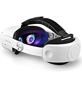 TRANSNOVO Compatible with Oculus Quest 2 Head strap, VR Accessory for Meta Quest 2, One-Button Re...
