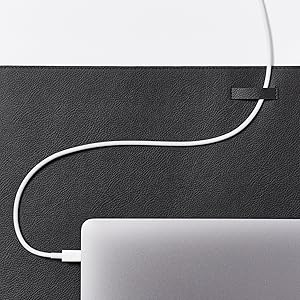 iPhone AirPods Macbook pro cable management leather protective surface