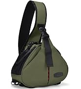 CADeN Camera Bag Sling Backpack Camera Case Waterproof with Rain Cover Tripod Holder, Compatible ...