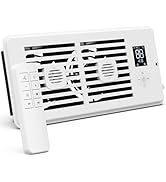 welnek Register Booster Fan for 4” x 10” Air Registers, Quiet Operation, Helps Improve Heating &amp; ...