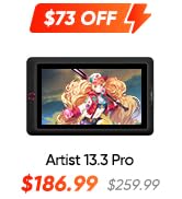 XPPen Drawing Tablet with Screen Full-Laminated Graphics Drawing Monitor Artist13.3 Pro Graphics ...