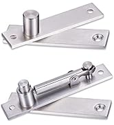 Heavy Duty Pivot Hinge for Wood Door - HBL' Stainless Steel Hidden Door Hinge for Secret Door, wi...