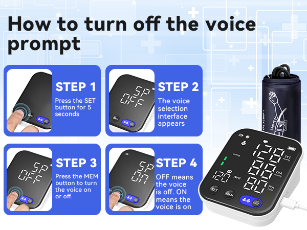 how to turn off the bp voice 