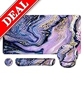 LATEEFAH Desk Mat, 4 in 1 Extended Gaming Mouse Pad+Keyboard Wrist Rest+Mouse Pad Wrist Support, ...