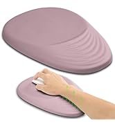 Hokafenle Ergonomic Mouse Pad Wrist Support with Stepped-Wedge Design, Wrist Rest Pain Relief Mou...
