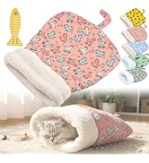 Cozy Pet Nest for Cats and Dogs, Winter Cat Sleeping Bags for Indoor Cats, Soft Plush Pets Tunnel...