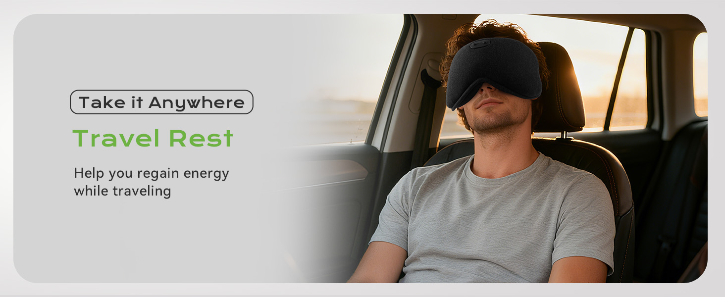 3-Timer Adjustment: Our heated eye mask features three timer settings