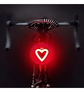 AaiLucky Bike Tail Light, Rechargeable LED Bicycle Rear Light for Night Riding, Cute Bike Accesso...