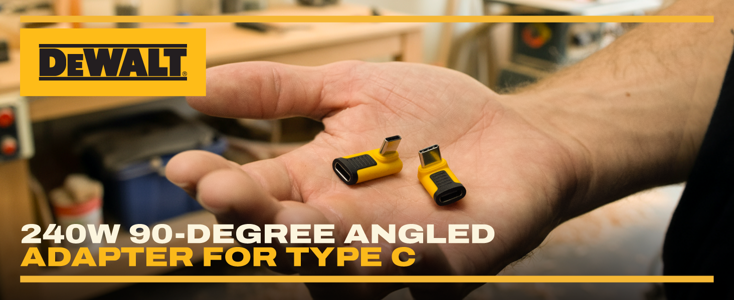 240W 90-degree angled adapter