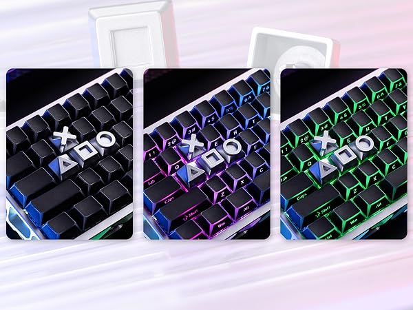 Womier Real Metal Custom Keycaps,WASD Keycaps for Mechanical Keyboard Cool Keycaps 1U Keyboard Caps