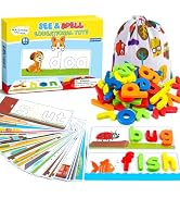 Officygnet Learning Toys for 3 4 5 6 Years Old Boys and Girls, See &amp; Spell CVC Word Builders with...