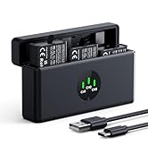 K&amp;F CONCEPT 3-Pack OSMO 360 Battery, OSMO Action 5 Pro Battery Charger Compatible with DJI OSMO A...