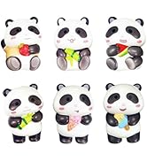 6 Pcs Panda Squishies Toys Cute Stress Relief Slow Rising Fidget Toy for Kid Adult Party Gift Des...