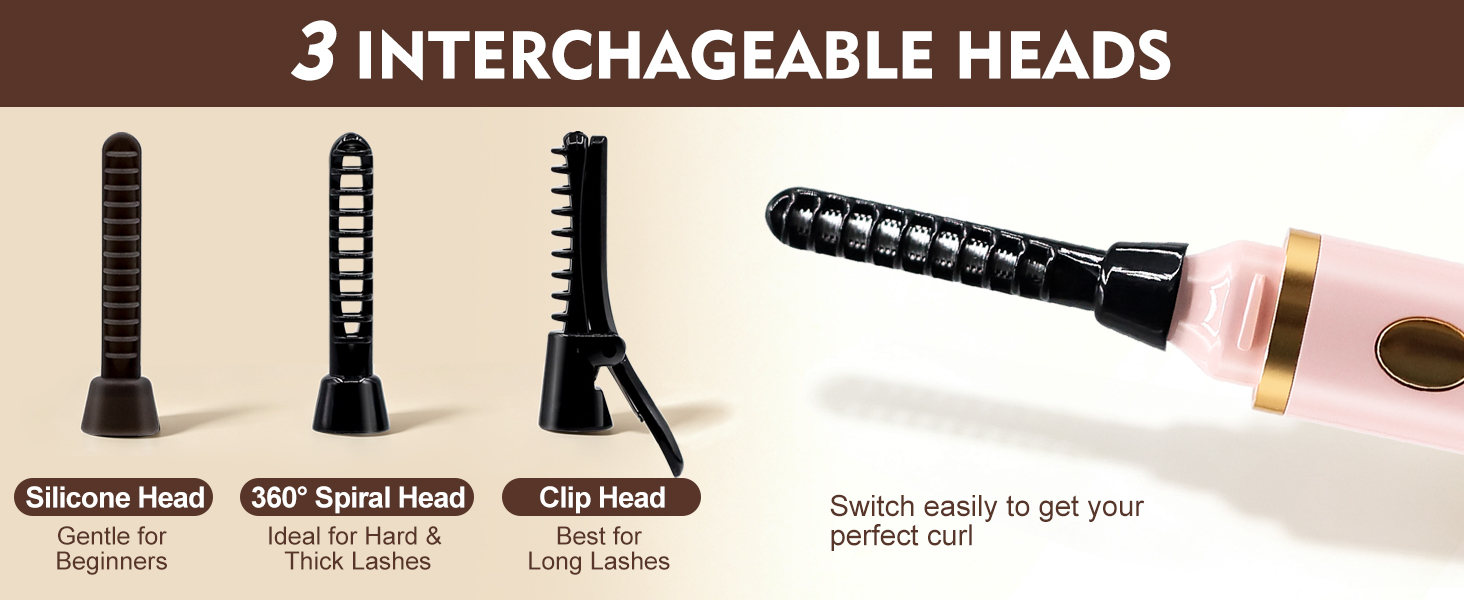3 INTERCHAGEABLE HEADS