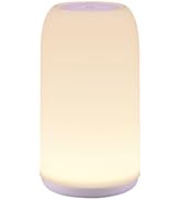 ROOTRO Cordless Table Lamps Rechargeable, Touch Lamp for Bedroom [Sleek Design & RGB Mode] 4-Leve...