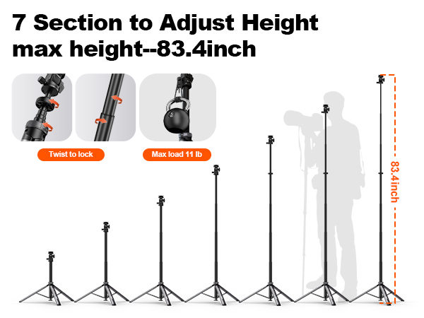adjustable tripod