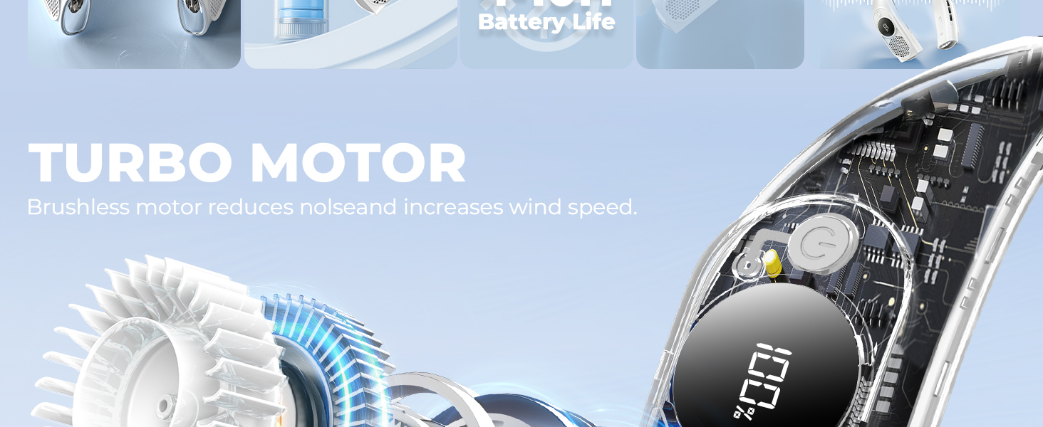  3-Speed, LED Display, 4000mAh, Type-C Port