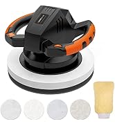 THINKWORK Buffer Polisher,10 Inch Car Polisher Sets with 4 Buffing and Polishing Bonnets,6 Variab...