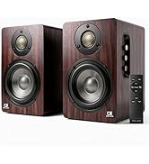 IBALL·BOX 100W Bookshelf Speakers, Bluetooth 5.3, 24-Bit Optical, USB-C, 3.5mm AUX, Carbon-Fiber,...