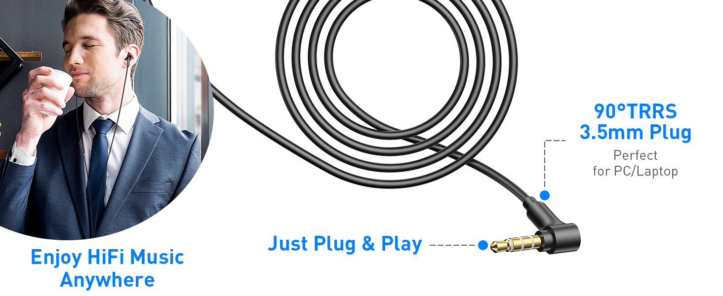 premium gold plated TRRS 4-POLES 3.5MM PLUG
