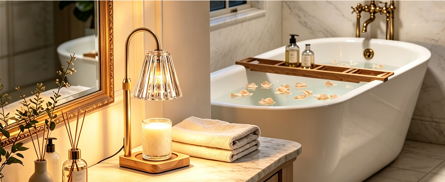 Marycele candle warmer lamp with timer dimmer, Create a comfortable and cozy relaxation environment